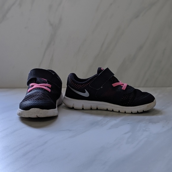 black velcro tennis shoes